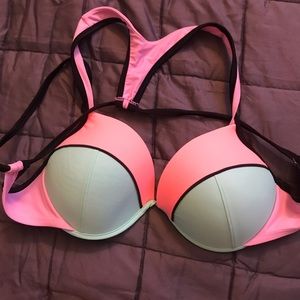 TARGET RACERBACK D/DD COLOR-BLOCK BIKINI TOP